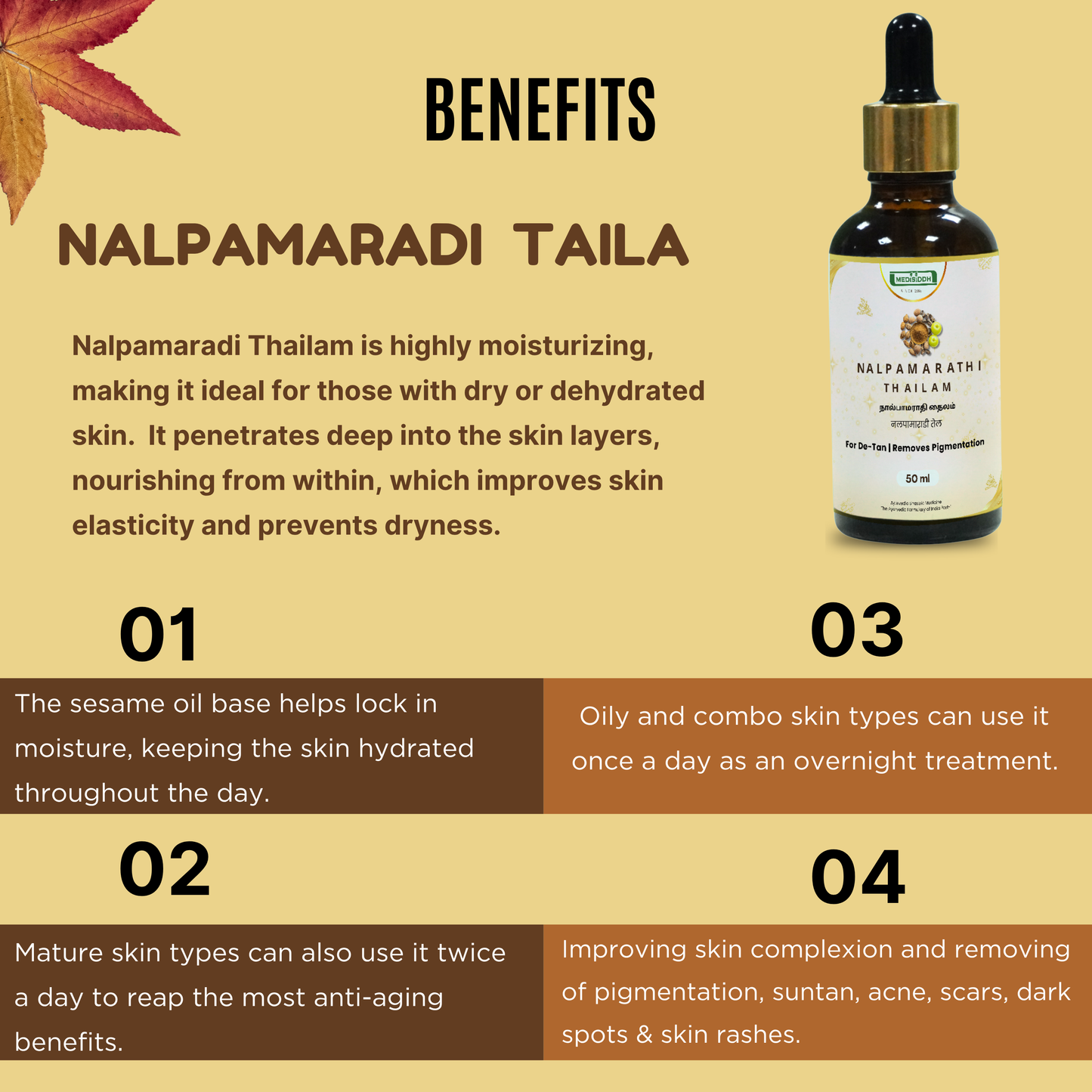 Nalpamaradi Anti-Tan Oil - 50ml
