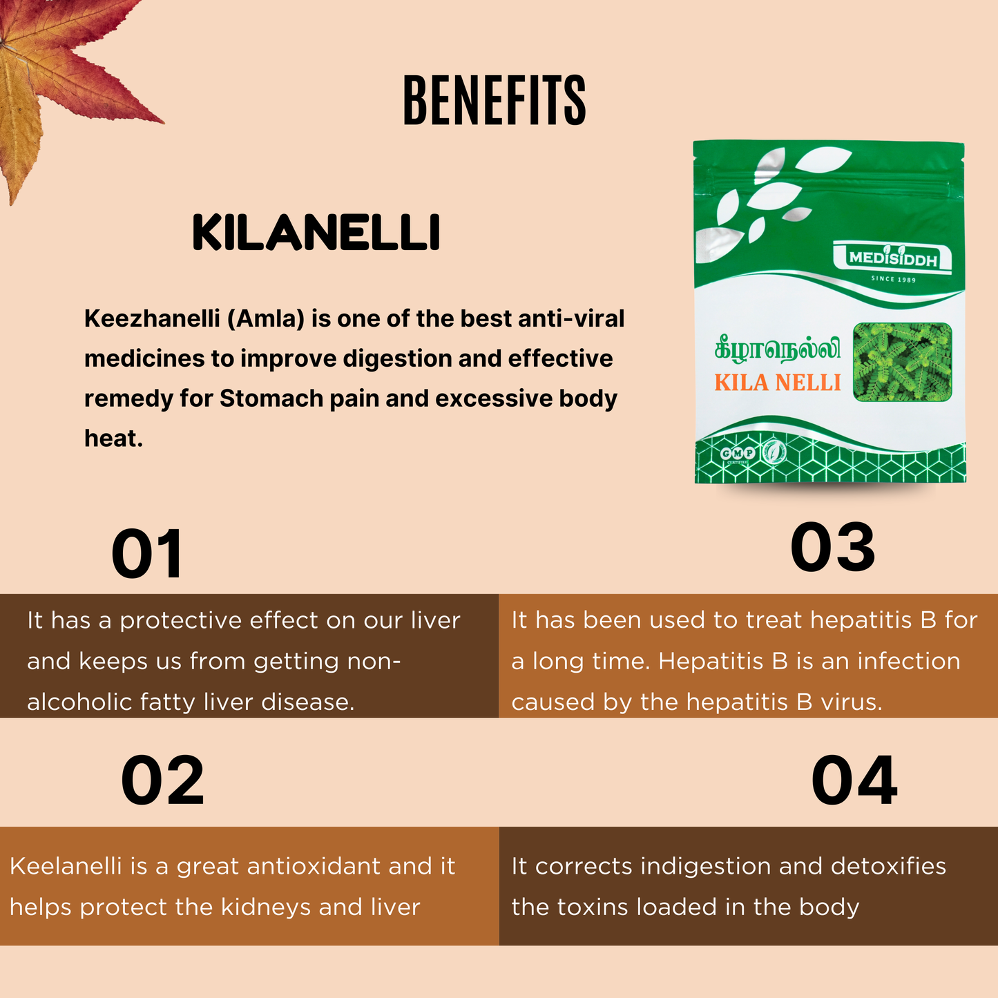 Kilanelli Chooranam / Bhumyamalaki Powder - (Bhumi Amalaki)