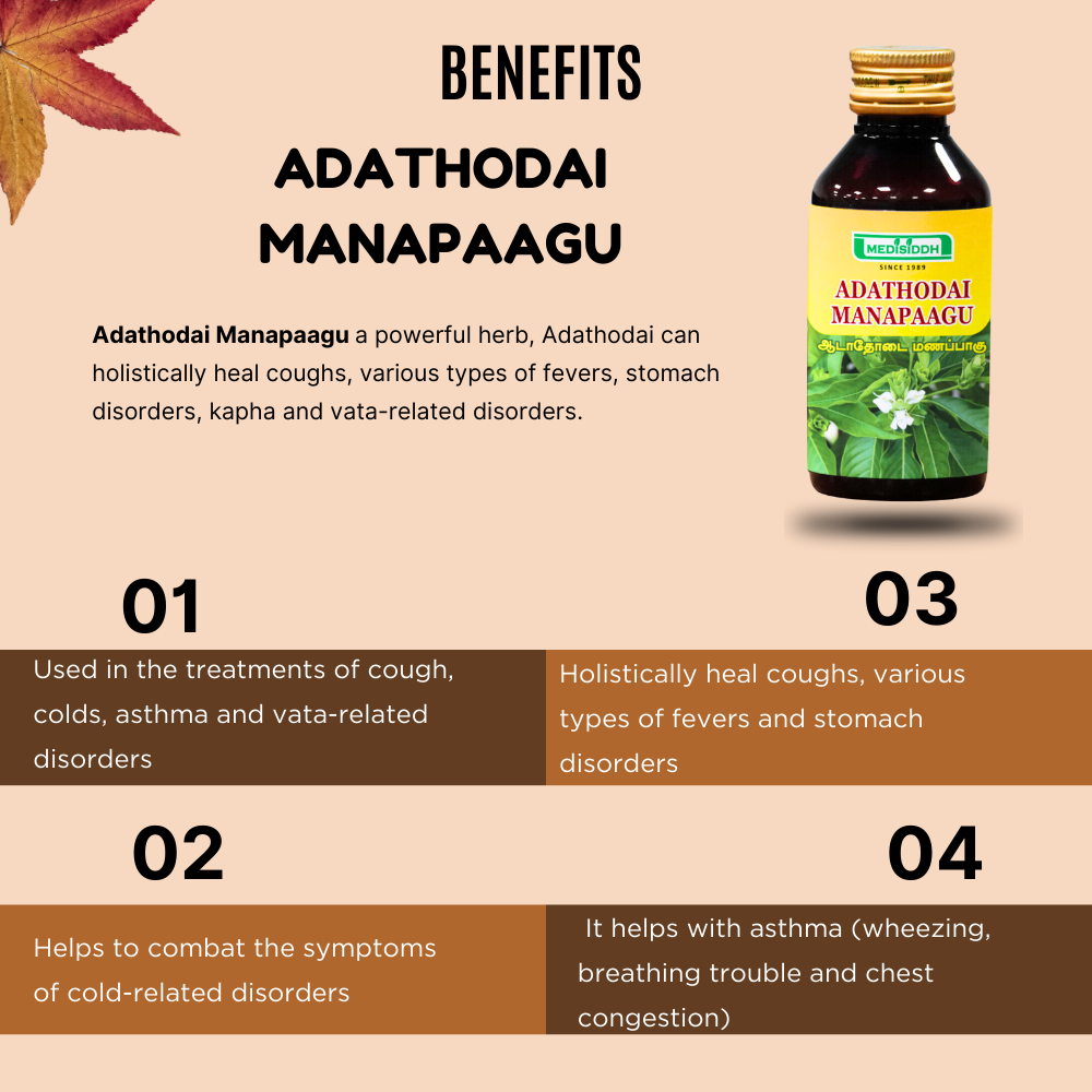 Adathodai  Manapaagu / Malabar Nut Syrup