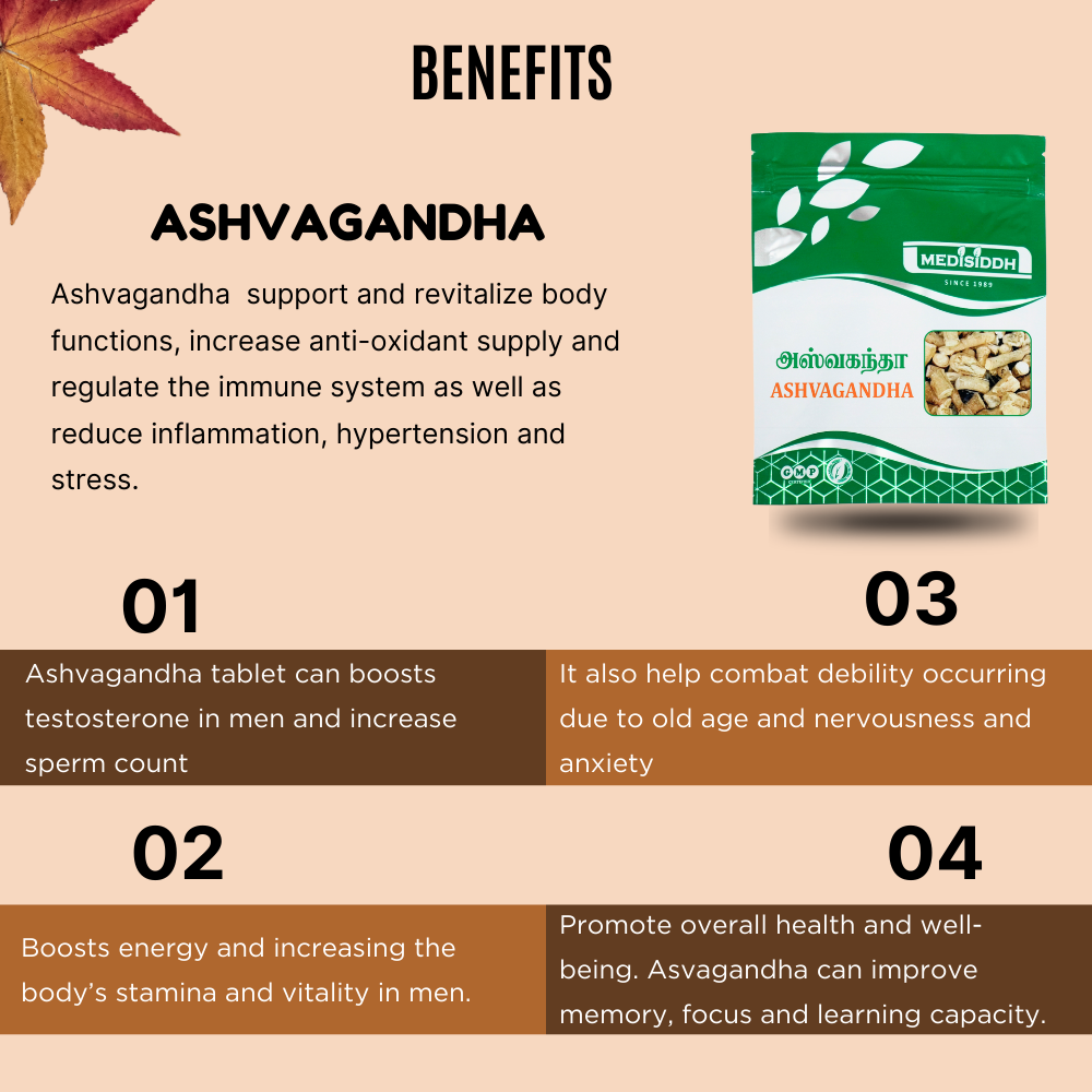 Ashvagandha Chooranam / Indian ginseng Powder - ( withania somnifera)