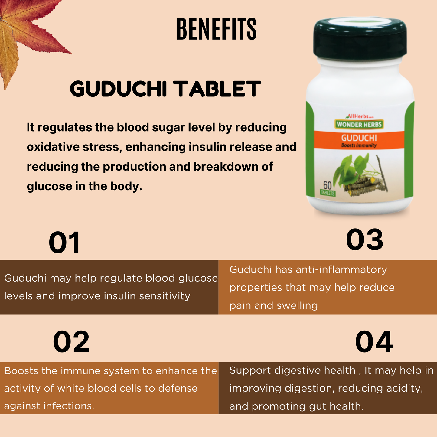 Guduchi Tablet - AH /Tinospora Cordifolia Tablet -(Giloi)