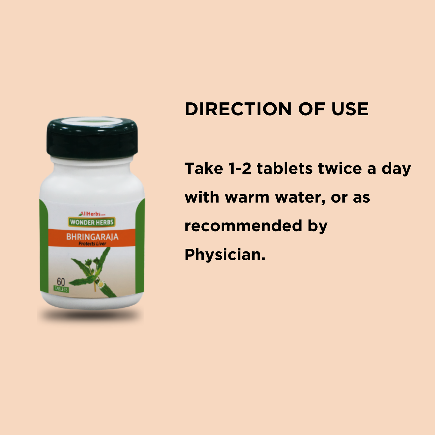 Bhringaraja Tablet - AH / Eclipta prostrata- ( bhringraj plant)