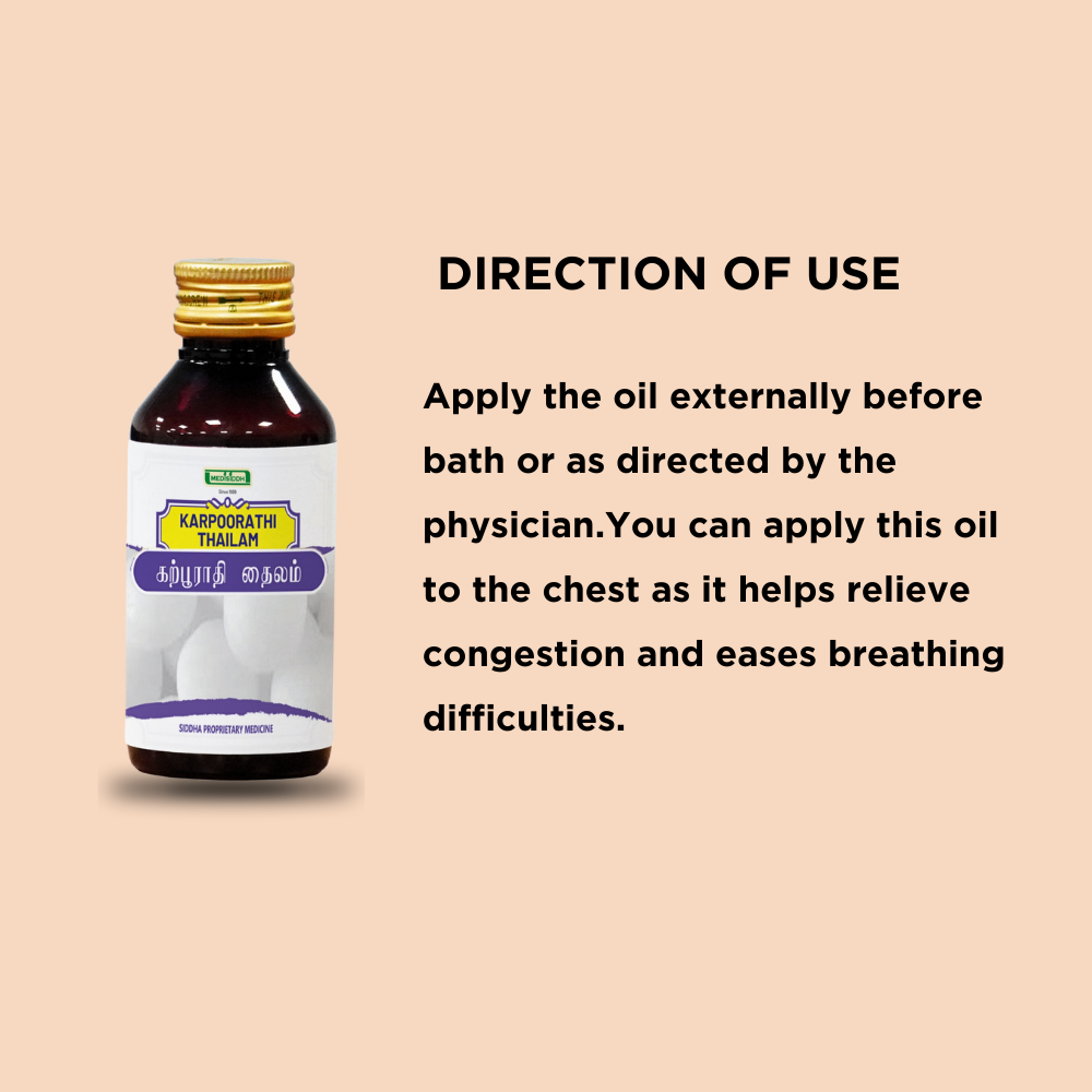 Karpoorathi Thailam / Camphor Thailam - (camphor oil)