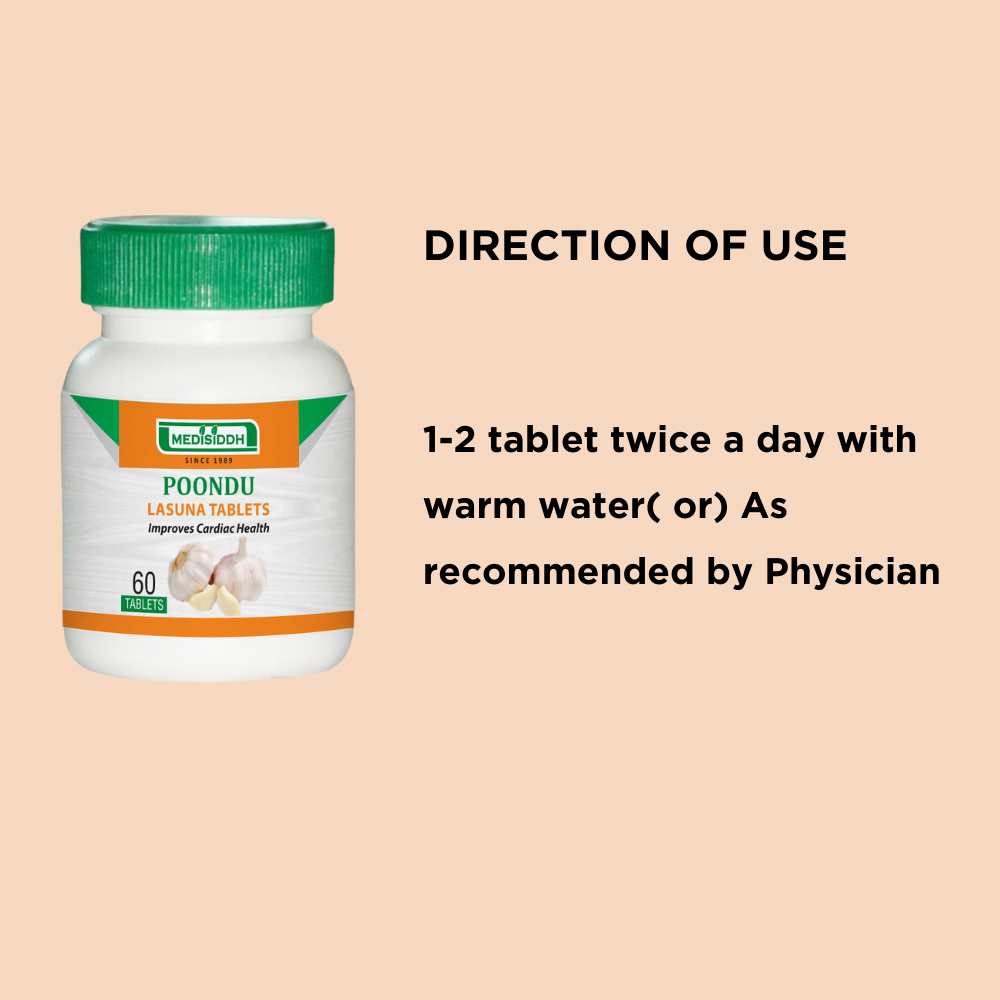 Poondu/Lasuna Tablet / Garlic tablet