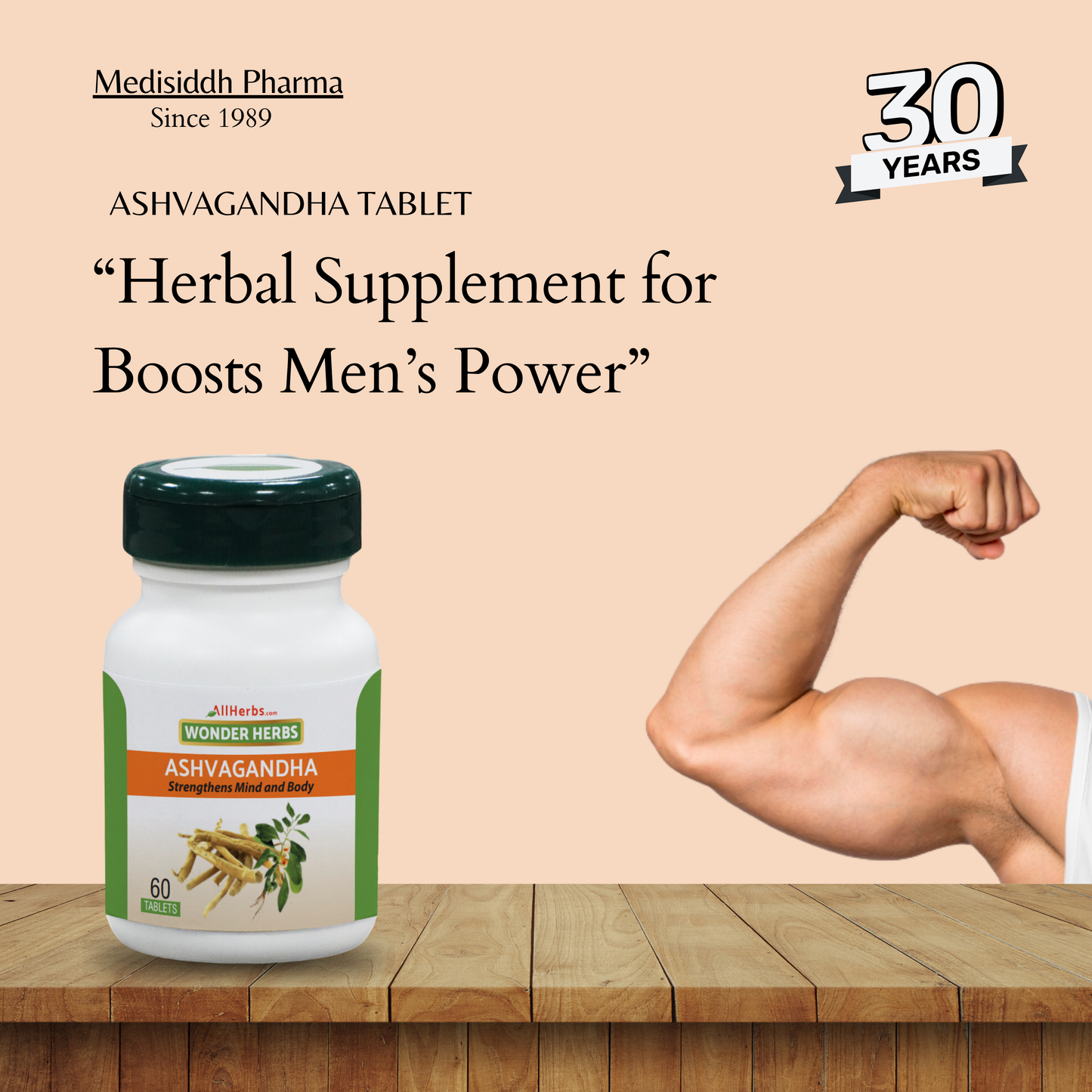 Ashwagandha Tablet / Indian ginseng tablet - (withania somnifera)-AH