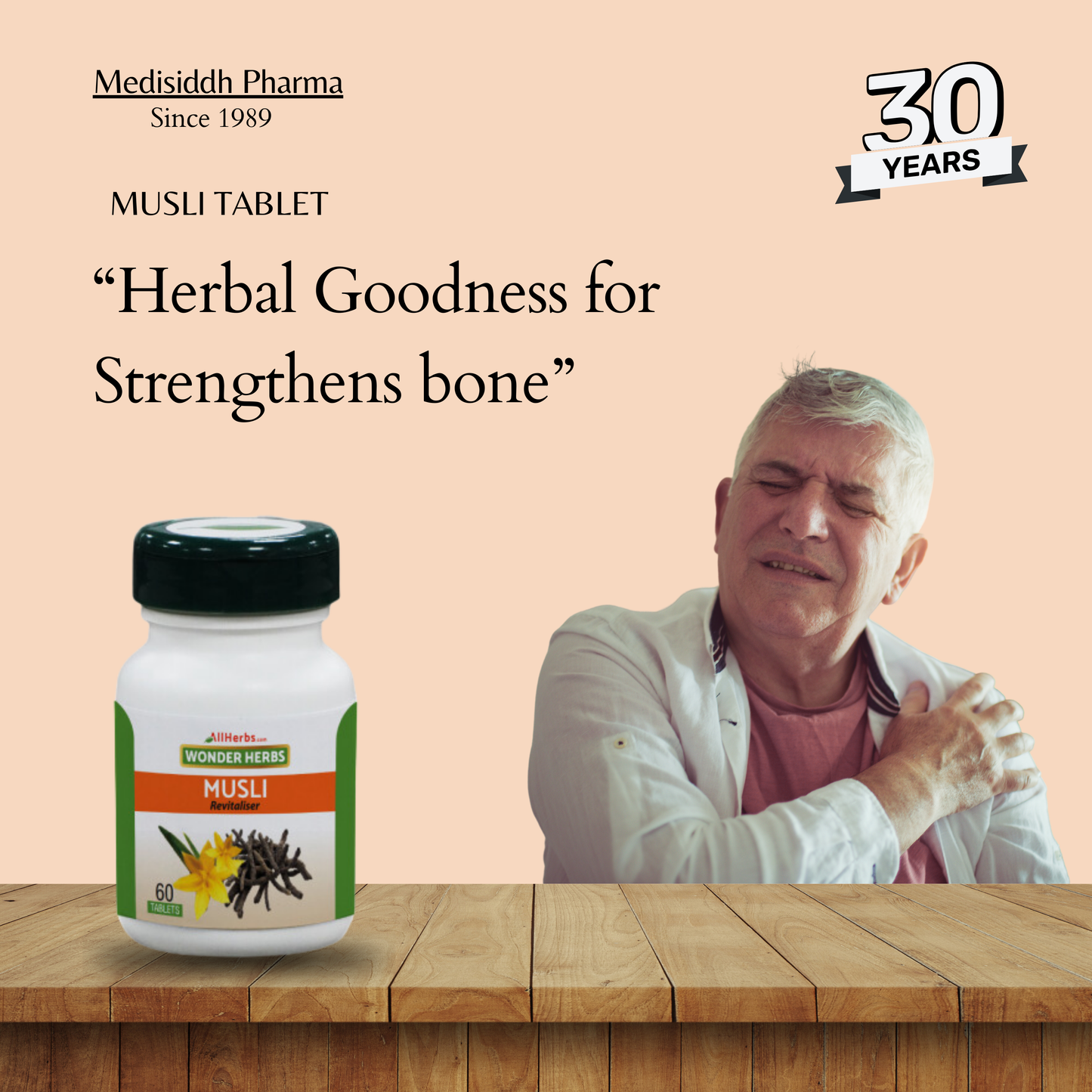 Musli tablet / Land-Calotrops tablet  - (chlorophytum borivilianum)- AH