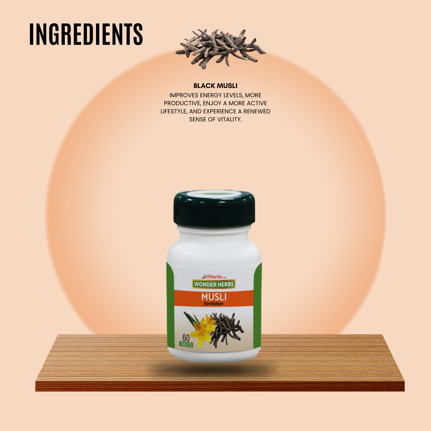 Musli tablet / Land-Calotrops tablet  - (chlorophytum borivilianum)- AH