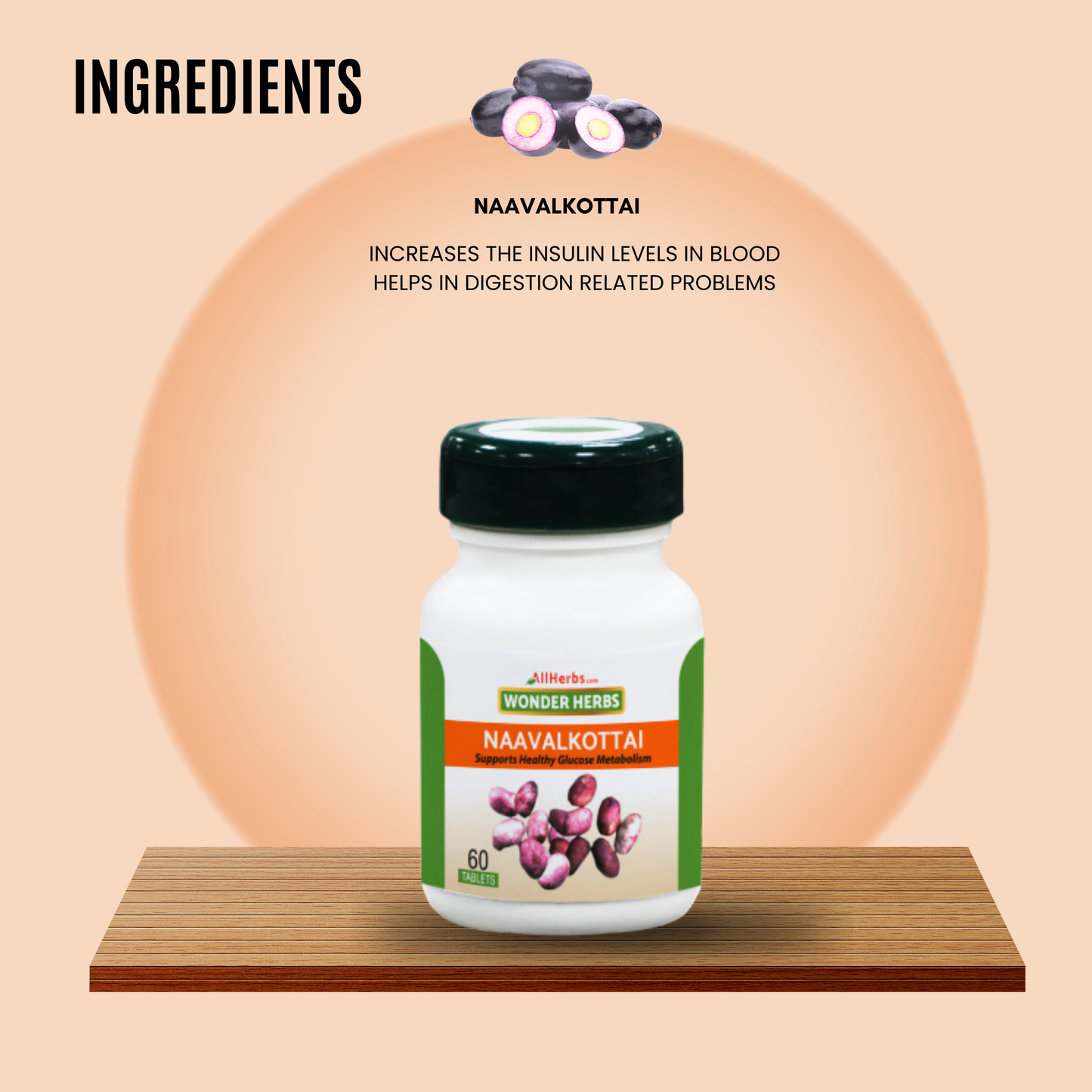 Diabetex Capsule 60 No's + Naavalkottai Tablet 60 No's + Sirukurinjan Tablet 60 No's -Diabetes Combo - AH