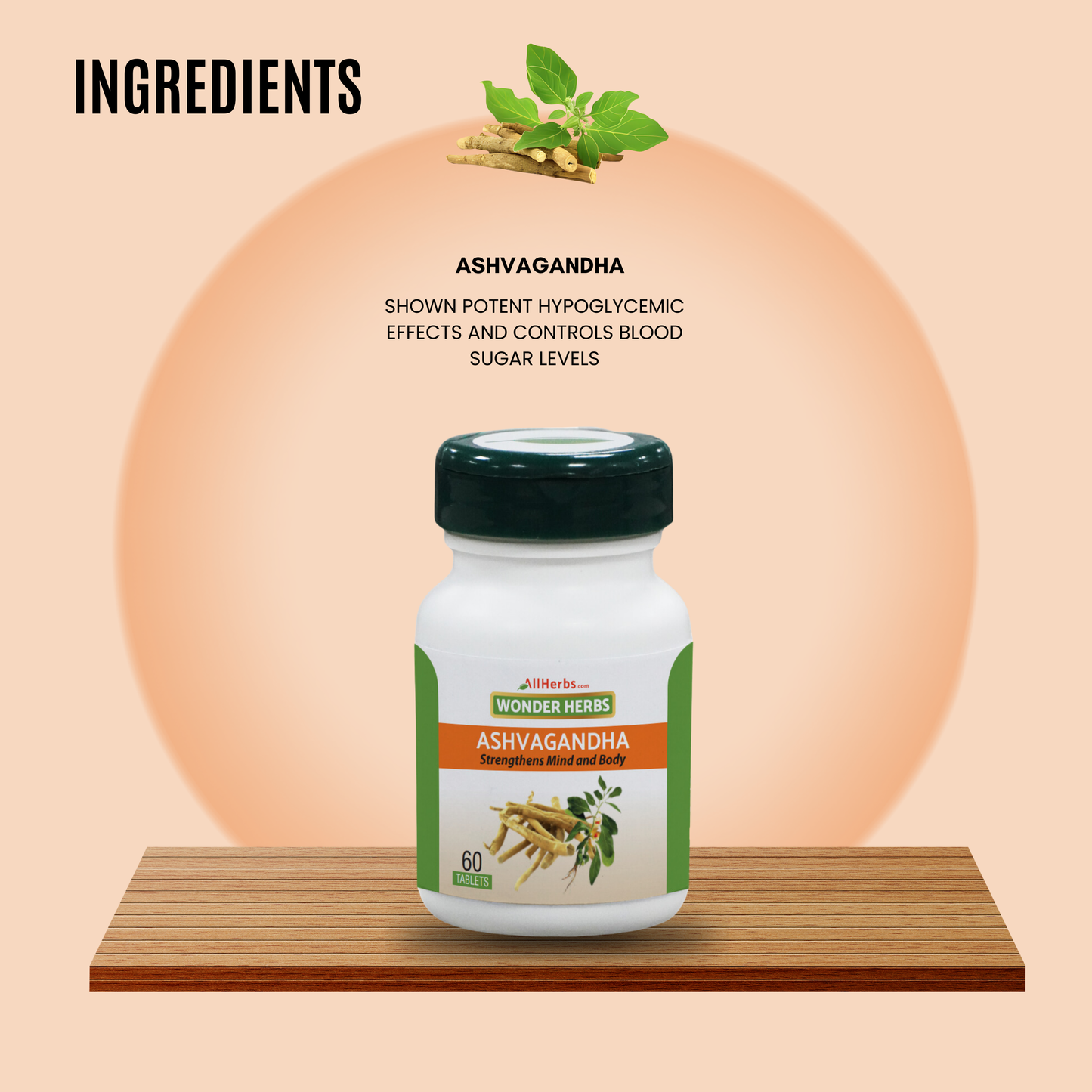 Ashwagandha Tablet / Indian ginseng tablet - (withania somnifera)-AH