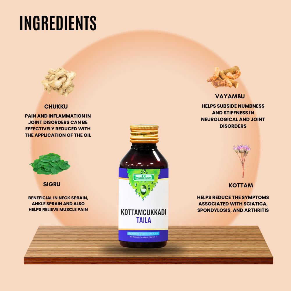 Kottamcukkadi Thailam - (kottamchukkadi oil)