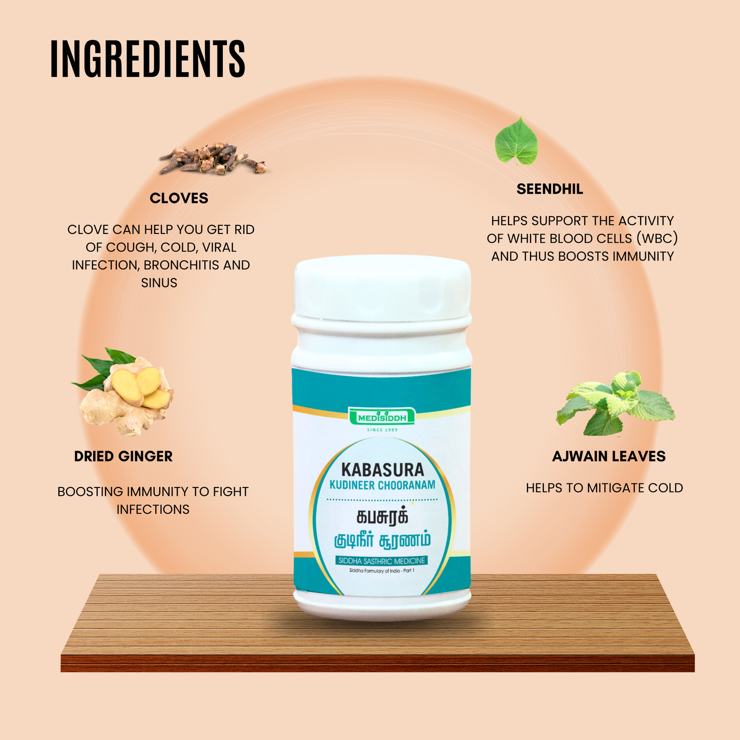 Kabasura kudineer chooranam /Kabasura kudineer powder