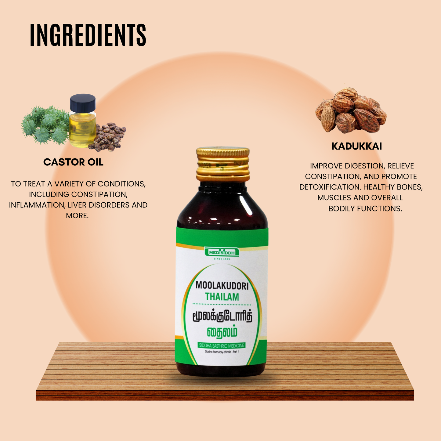 Moolakudori / moolakudara thailam