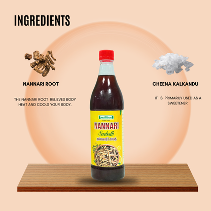 Nannari Sarbath / Indian Sarsaparilla drink (Nannari Syrup)
